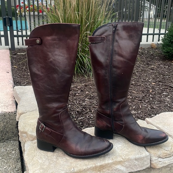 Born Shoes - Born Cupra Wide Calf Riding Boots Size 9